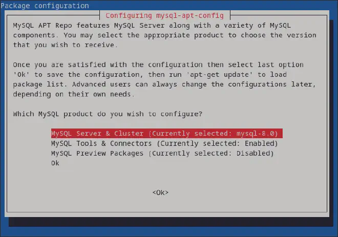 MySQL Configure