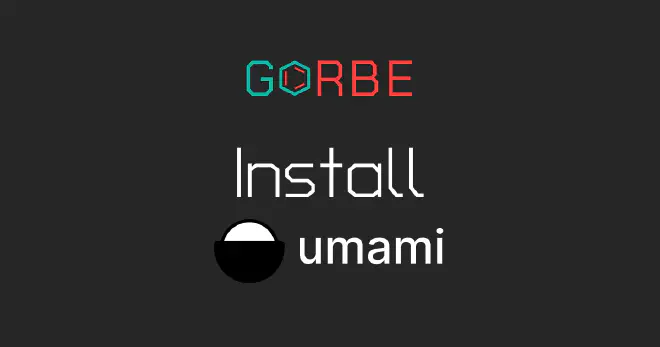 Install umami